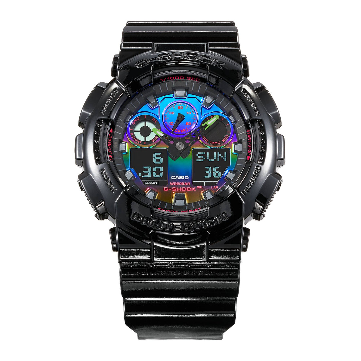 G-SHOCK ANALOG-DIGITAL GA-100 SERIES WATCH GA-100RGB-1ADR