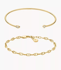 JA7292SET Heritage Gold-Tone Brass Bracelet Gift Set