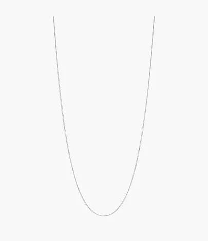 JF03509040 - Fossil Corra Oh So Charming Short Stainless Steel Chain Necklace For Women