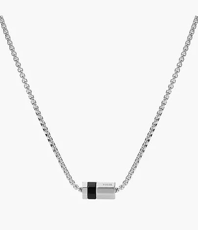 JF03999998 - Fossil Classics Stainless Steel Pendant Necklace For Men