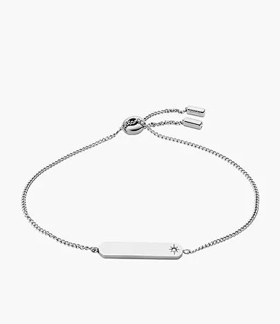 JF04131040 - Fossil Drew Stainless Steel Bar Chain Bracelet For Women