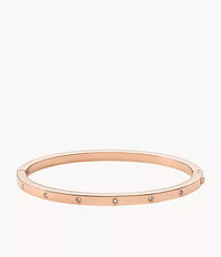 JF04394791 - Fossil Sadie Shine Bright Rose Gold-Tone Stainless Steel Bangle Bracelet For Women