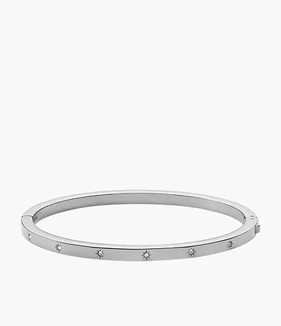 JF04420040 - Fossil Sadie Shine Bright Stainless Steel Bangle Bracelet For Women