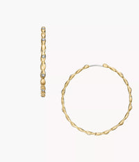 Sutton Evil Eye Gold-Tone Stainless Steel Hoop Earrings JF04817710