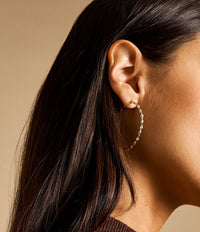 Sutton Evil Eye Gold-Tone Stainless Steel Hoop Earrings JF04817710