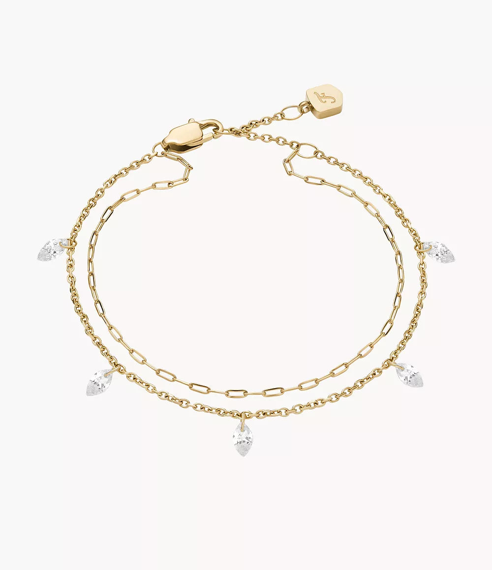 Ellis Shaky Glitz Gold-Tone Stainless Steel Multi-Strand Bracelet JF04895710