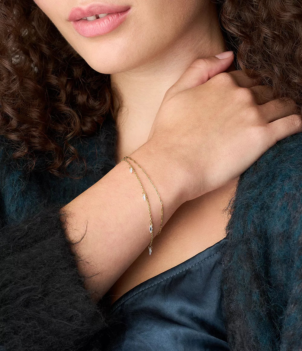 Ellis Shaky Glitz Gold-Tone Stainless Steel Multi-Strand Bracelet JF04895710