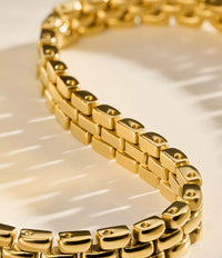 JF04900710 Arden Watch Links Gold-Tone Stainless Steel Chain Necklace