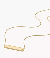 Sadie Gold-Tone Stainless Steel ID Necklace JF04926710