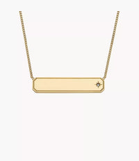 Sadie Gold-Tone Stainless Steel ID Necklace JF04926710