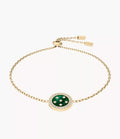 Merrit Northlight Collection Green Mother-of-Pearl Station Bracelet JF05030710