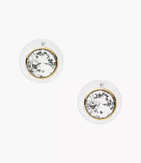 JOA00668710 - Fossil Gold-Tone Brass Stud Earrings For Women