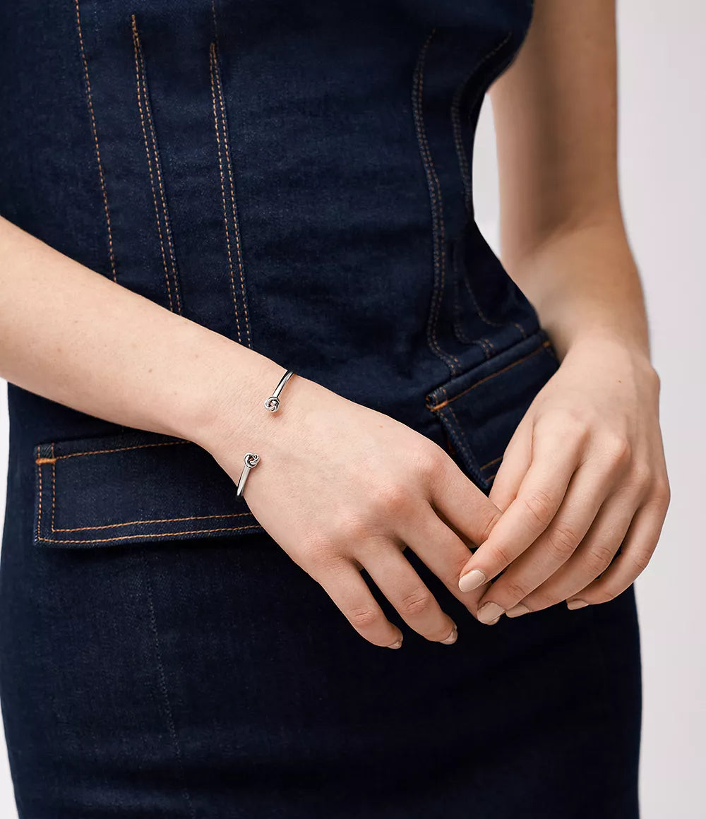 Sawyer Love Knot Stainless Steel Cuff Bracelet JOF01055040