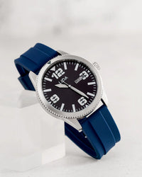 Lida Blue Silicone Date Watch LD00004