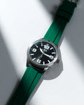 Lida Green Silicone Date Watch LD00002