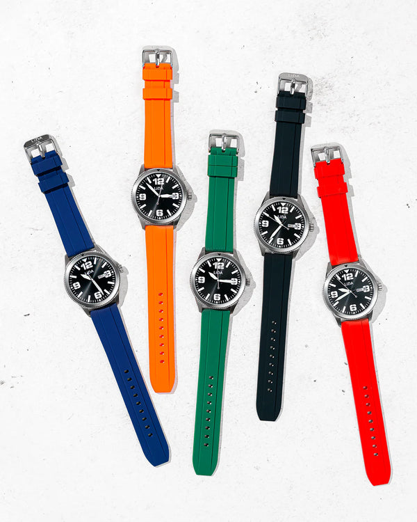 Lida Green Silicone Date Watch LD00002