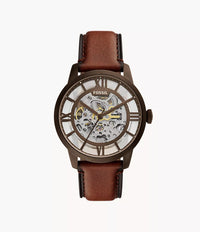 ME3225 - Fossil Townsman Automatic Brown LiteHide™ Leather Watch For Men