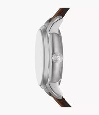 Fossil Heritage Automatic Brown Leather Watch ME3264