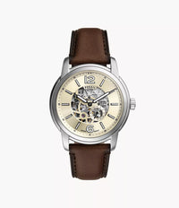 Fossil Heritage Automatic Brown Leather Watch ME3264