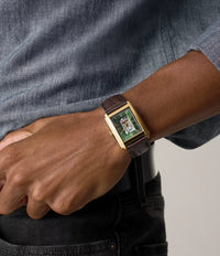 Carraway Automatic Brown Croco Leather Watch ME3271