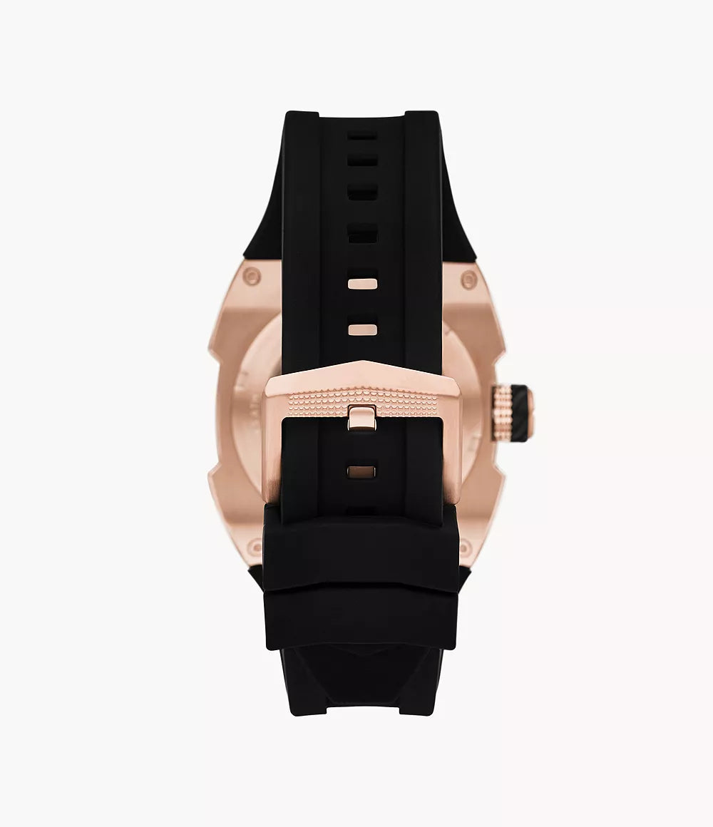 Machine X-1 42mm Automatic Black Silicone Watch ME3283