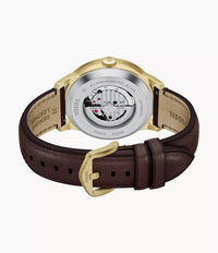 Townsman 44mm Automatic Brown Leather Watch ME3286