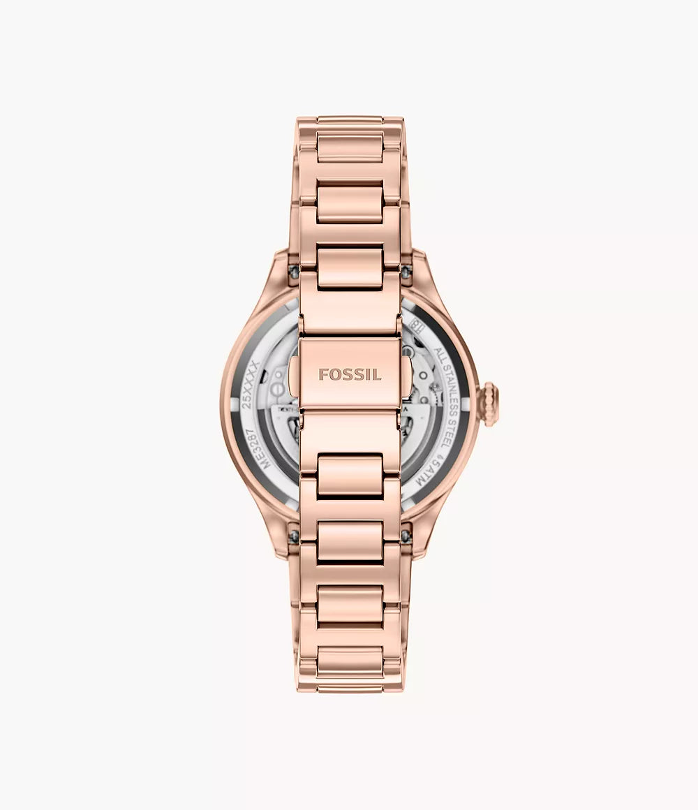 Gilmore Automatic Rose Gold-Tone Stainless Steel Watch ME3287