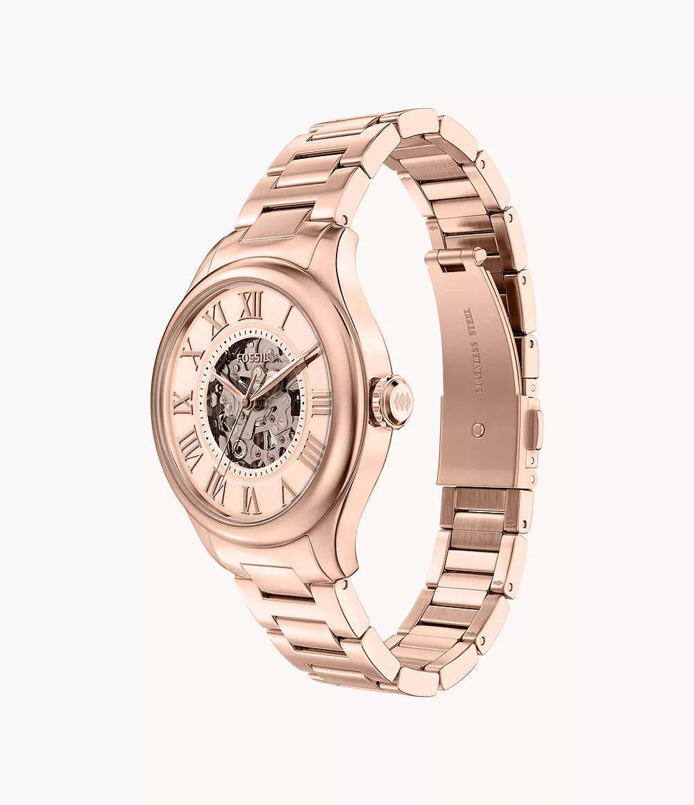Gilmore Automatic Rose Gold-Tone Stainless Steel Watch ME3287