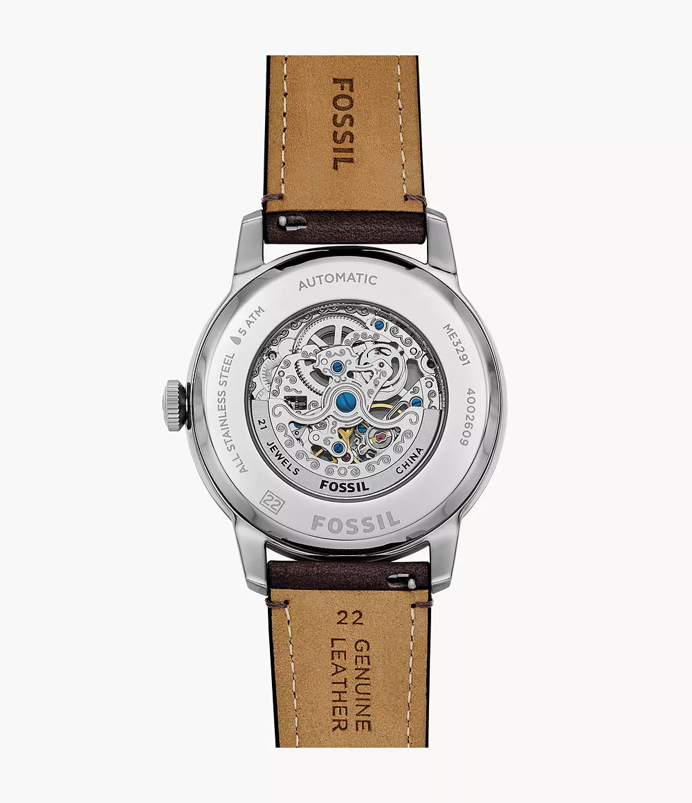 Townsman Automatic Brown Leather Watch ME3291