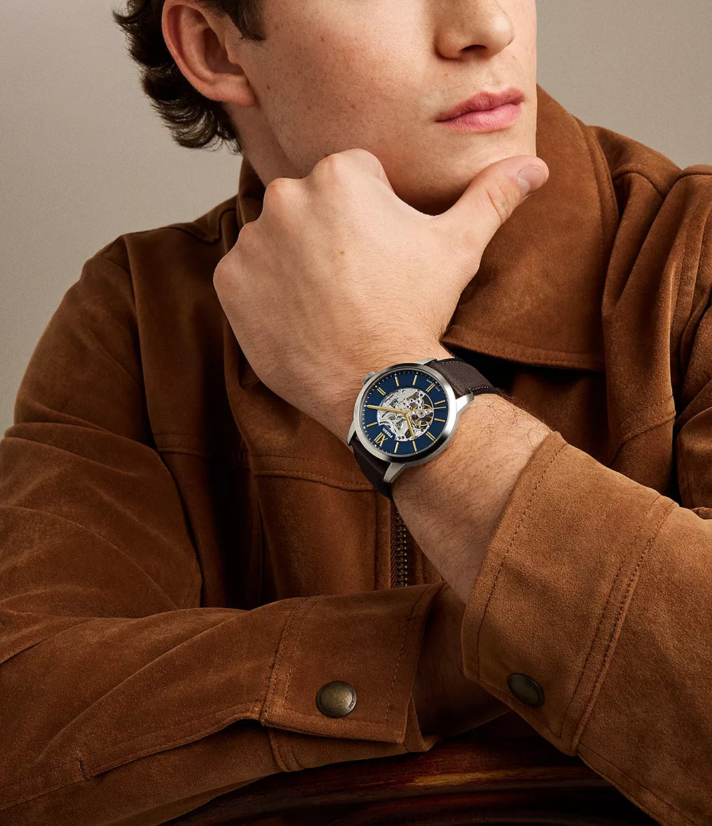 Townsman Automatic Brown Leather Watch ME3291