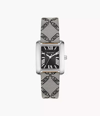 MK2991 Michael Kors Emery Three-Hand Black Empire Jacquard Watch