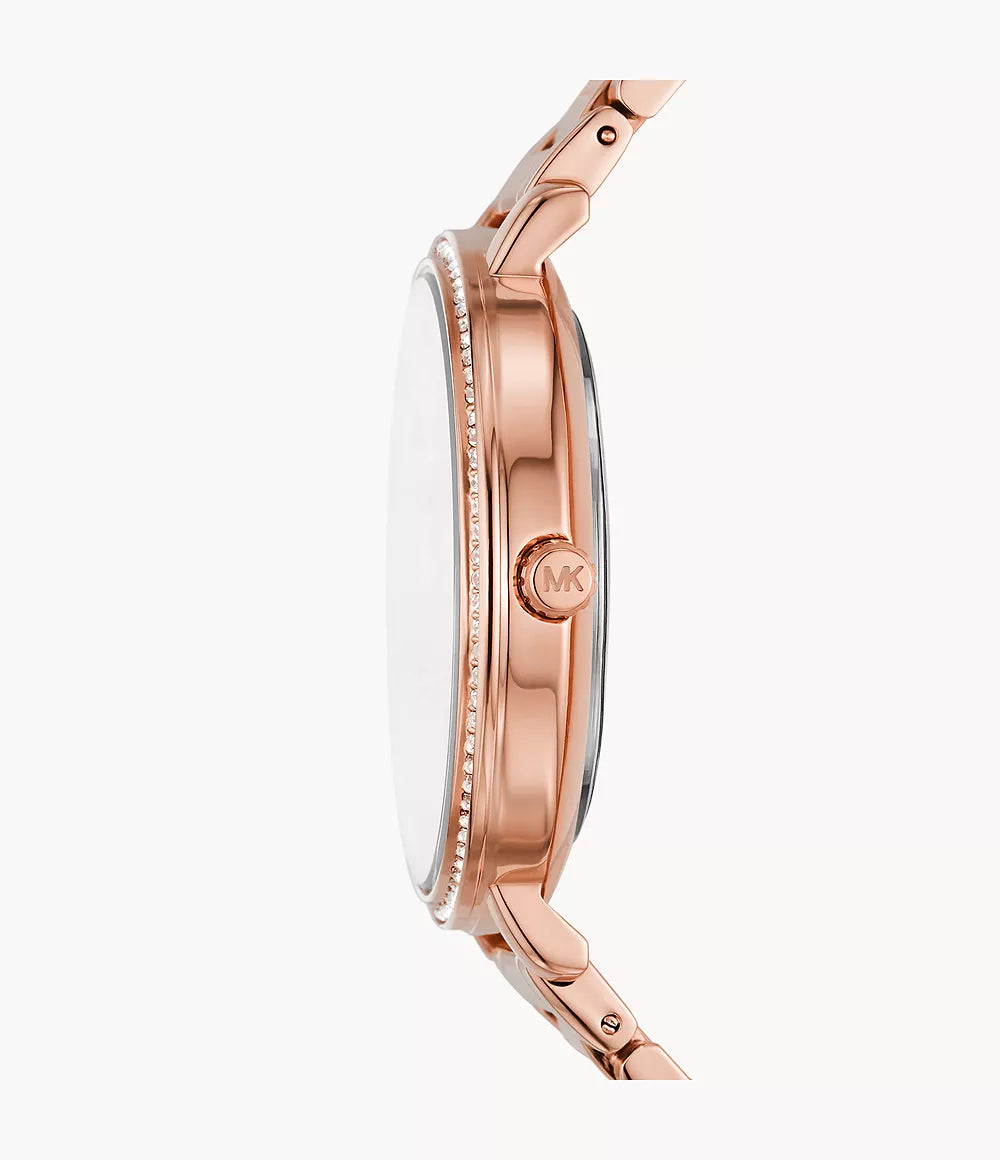 MK4594 Michael Kors Pyper Three-Hand Rose Gold-Tone Alloy Watch