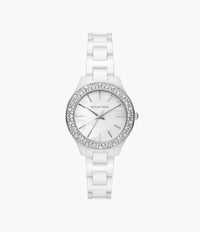 MK4649 Michael Kors Liliane Three-Hand White Ceramic Watch