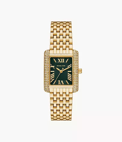 Michael Kors Emery Three-Hand Gold-Tone Stainless Steel Watch MK4742