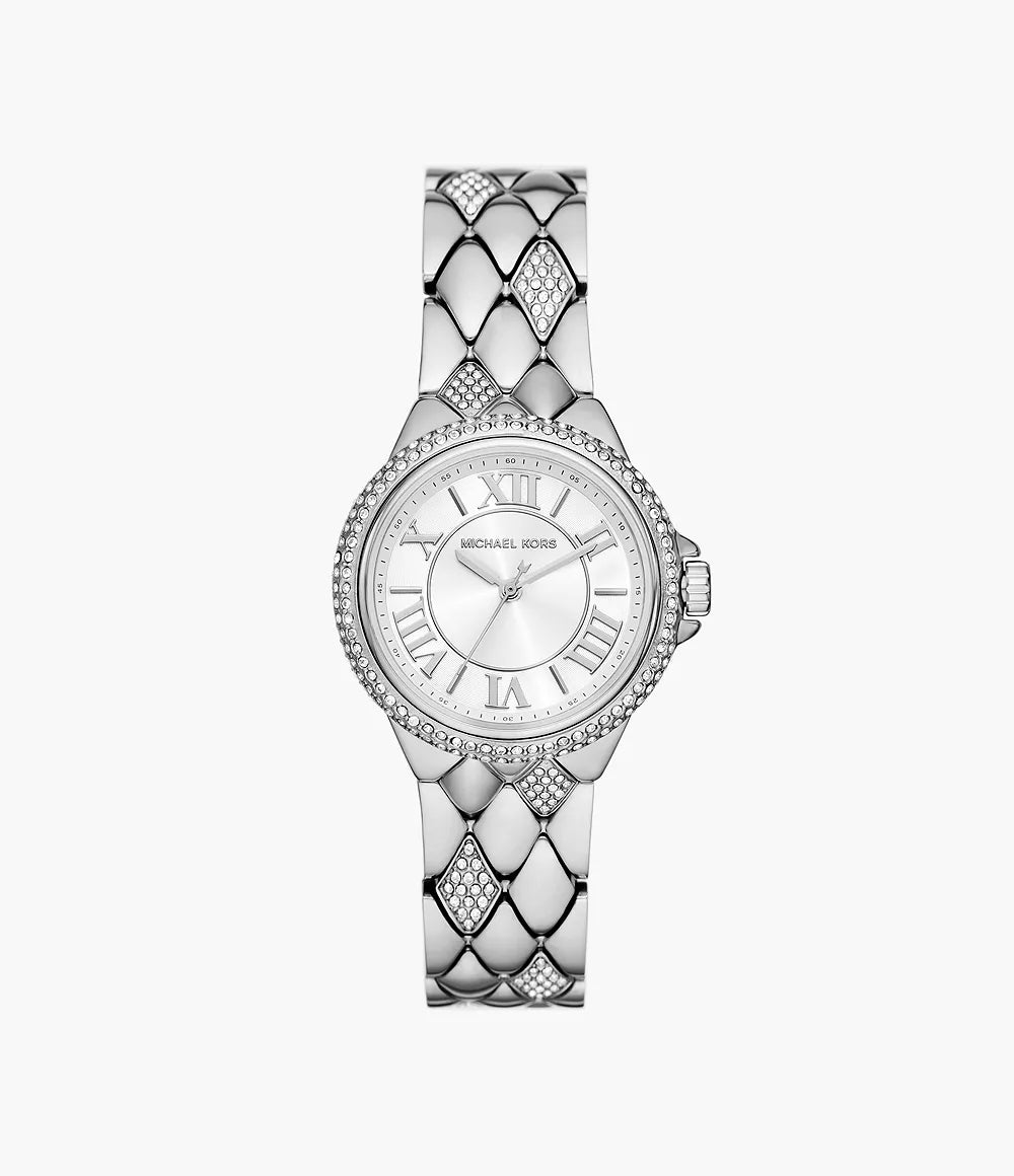Michael Kors Camille Three-Hand Stainless Steel Watch MK4804