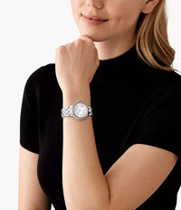 Michael Kors Camille Three-Hand Stainless Steel Watch MK4804