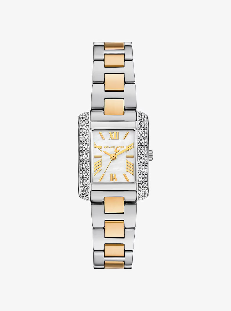 Petite Emery Pavé Two-Tone Watch MK4882