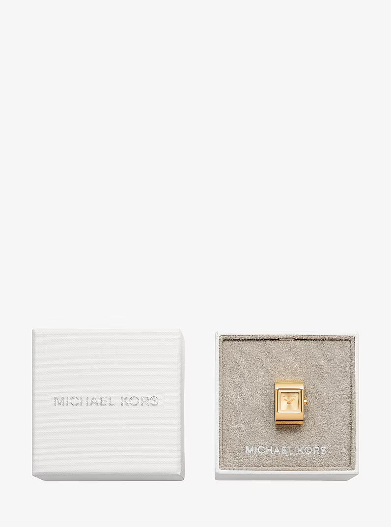 Darrington Gold-Tone Ring Watch MK4883