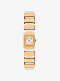 Mini Darrington Gold-Tone and Leather Watch MK4899