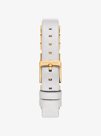 Mini Darrington Gold-Tone and Leather Watch MK4899