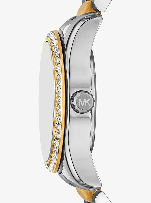 Mini Lexington Pavé Two-Tone Watch MK4925