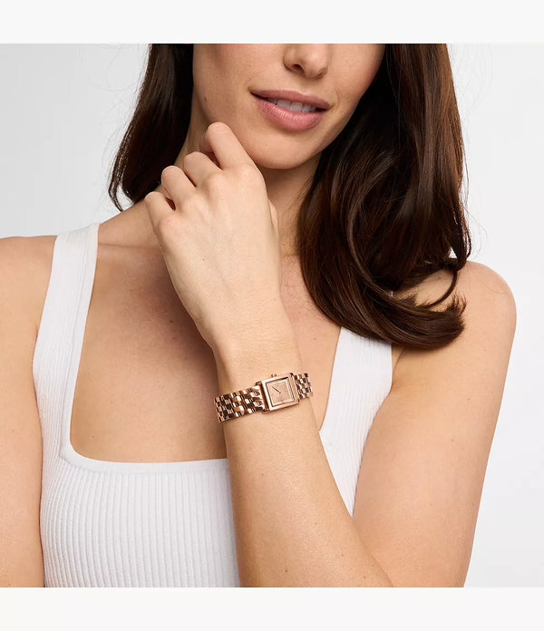 Michael Kors Georgie Two-Hand Rose Gold-Tone Stainless Steel Watch MK4932