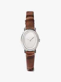Limited-Edition Petite Maude Silver-Tone and Crocodile Embossed Leather Watch MK4940LE