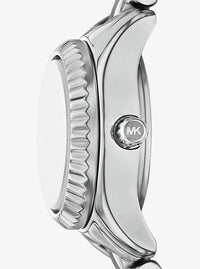 Petite Lexington Pavé Silver-Tone Watch and Jewelry Gift Set MK4948SET
