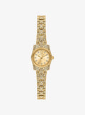 Micro Lexington Pavé Gold-Tone Watch MK4980
