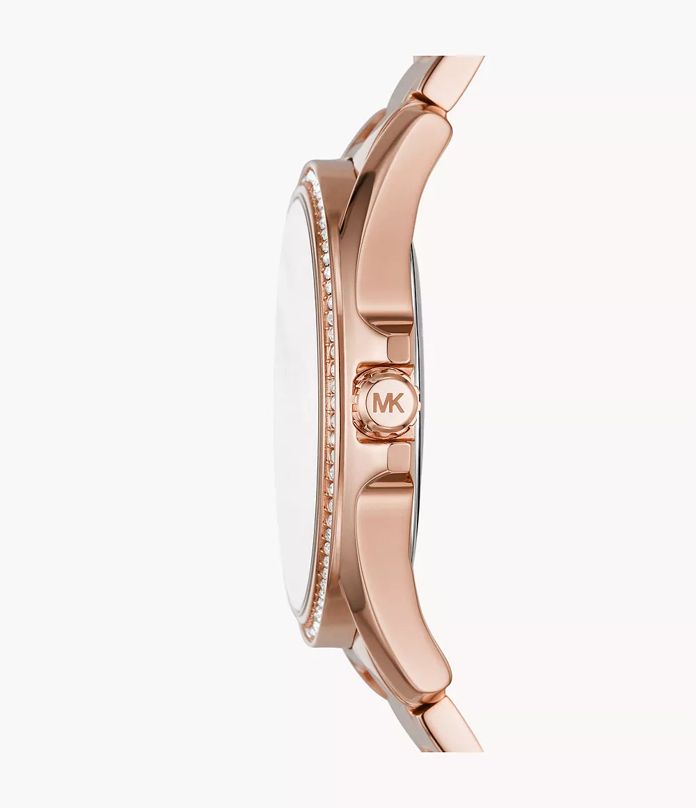 MK6930 Michael Kors Kacie Three-Hand Rose Gold-Tone Stainless Steel Watch