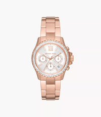 MK7213 Michael Kors Everest Chronograph Rose Gold-Tone Stainless Steel Watch