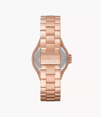 MK7233 Michael Kors Lennox Three-Hand Rose Gold-Tone Stainless Steel Watch