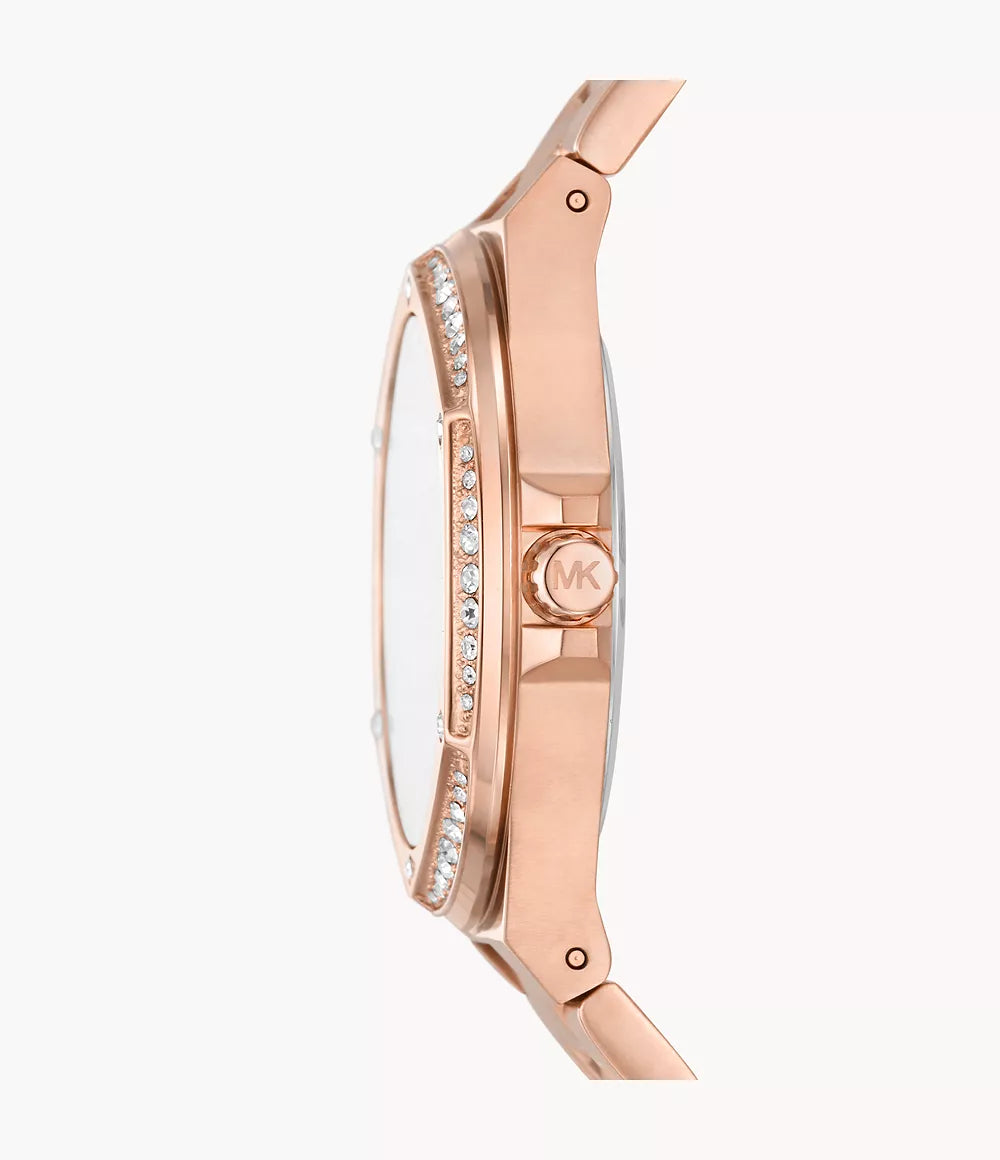 MK7233 Michael Kors Lennox Three-Hand Rose Gold-Tone Stainless Steel Watch