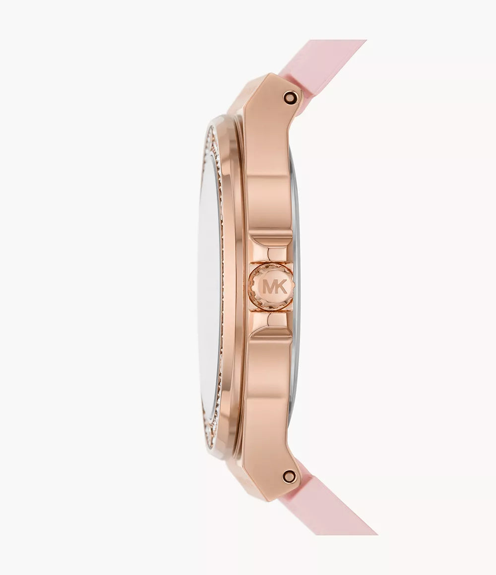 MK7282 Michael Kors Mini-Lennox Three-Hand Blush Silicone Watch